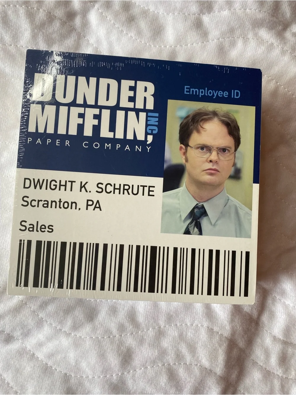 Dunder Mifflin Blue Office ID Decorative Wall Art